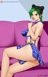 ass asshole big_ass big_butt female female_focus female_only hell904 jojo's_bizarre_adventure jolyne_kujo pussy pussy_piercing stone_ocean