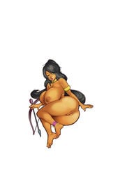 barefoot dark-skinned_female egyptian exposed_ass exposed_breasts exposed_pussy farah huge_breasts legend_of_queen_opala nude_female tentaclemonsterchu thick_thighs winking_at_viewer young_farah