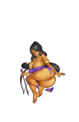 barefoot dark-skinned_female egyptian exposed_ass exposed_breasts exposed_pussy farah huge_breasts legend_of_queen_opala nude_female tentaclemonsterchu thick_thighs winking_at_viewer young_farah