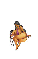 barefoot dark-skinned_female egyptian exposed_ass exposed_breasts exposed_pussy farah huge_breasts legend_of_queen_opala nude_female tentaclemonsterchu thick_thighs winking_at_viewer young_farah