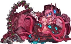 animated anon big_breasts boss_fight covered_nipples giantess gif huge_breasts kraken last_origin monster_girl muhut penetration serapias_alice size_difference squid_girl tagme tentacle_hair tentacles vaginal_insertion