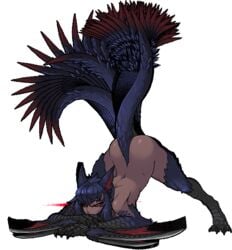 1girls 2021 animated ass capcom claws fur jack-o_pose monster_girl monster_hunter muhut nargacuga nude nude_female solo solo_female tagme tail thick_ass thighs transparent_background