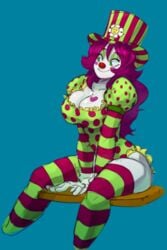 big_breasts clown clown_girl clown_makeup clown_nose female female_only hat miss_honker tagme vertigheist