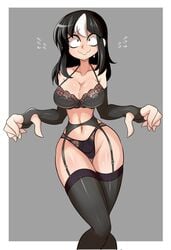 1girls 2021 big_breasts breasts cleavage cute huge_breasts lingerie lucyfercomic mob_face monster_girl navel noss_the_nosferatu_(crap-man) original original_character solo solo_female tagme thick_thighs thighs vampire