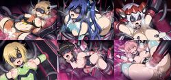 6girls ahe_gao akatsuki_kirika anal armpits big_breasts big_clitoris black_hair blindfold blonde_hair blue_eyes blue_hair body_modification brain_fuck brainwashing breasts breasts_out brown_hair censored cum cum_in_ass cum_in_pussy cum_inside defeated defeated_heroine drooling electricity gagged horosuke_(toot08) kazanari_tsubasa leotard machine maria_cadenzavna_eve milk nipples party_wipe pink_hair pussy pussy_juice senki_zesshou_symphogear small_breasts smile tachibana_hibiki_(symphogear) tentacle tight_clothing tongue tongue_out torn_clothes tsukuyomi_shirabe white_hair yukine_chris