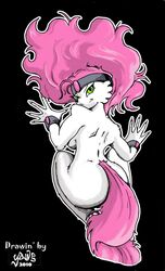 ass bucky_o'hare_(series) cat_humanoid green_eyes jenny nude_female pink_hair white_fur yawg