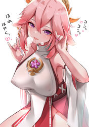 yae miko from genshin impact by aono