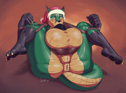 anthro anus arms_tied ass autodeepthroat autofellatio balls big_balls big_butt big_penis blush bound canid canine christmas christmas_clothing christmas_headwear clothing deep_throat dragon fox genitals gloves_(marking) hair hat headgear headwear holidays huge_balls hybrid jin_(jindragowolf) jindragowolf leg_markings legs_tied legs_up looking_at_viewer male mammal markings masturbation oral oral_masturbation oral_sex penile penile_masturbation penis santa_hat scalie socks_(marking) solo white_hair