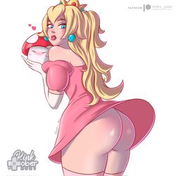 princess peach from mario (series) by yoru dan