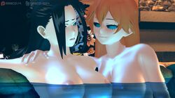 1futa 2girls 3d animated areolae asian_futa big_hands black_hair blonde_hair carpet_matching_drapes cum cum_in_water cumshot drinking female_on_futa futa_on_female futanari ginger_hair hairy_pussy hand_on_shoulder handjob himiko_toga hot_spring itsuka_kendou kendou_itsuka large_breasts long_hair marcossfm marcovee4 momo_yaoyorozu mp4 my_hero_academia no_sound nude onsen orange_hair penis pubic_hair quirk_(mha) source_filmmaker testicles toga_himiko underwater video water yaoyorozu_momo yellow_eyes yuri