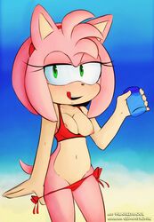 amy_rose bikini cummysonic furry hearlesssoul pink_fur pink_hair sonic_(series)