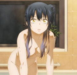 1girls breasts female female_focus female_only long_hair mieruko-chan naked nude nude_female screencap screenshot small_breasts solo solo_female yotsuya_miko