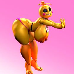 1girls 3d animatronic ass bent_over bib big_ass big_breasts bird black_sclera blue_eye blush blush_stickers breasts breasts_out c4d_max eye_closed eyebrows female_only five_nights_at_freddy's five_nights_at_freddy's_2 fnaf furry hanging_breasts huge_ass huge_breasts huge_toy_chica large_ass large_breasts looking_at_viewer lovetaste_chica nipple_piercing orange_areola panties piercing pink_background pink_blush pink_panties robot robot_girl robot_humanoid robot_joints robotic_arm smile smiling tease teasing teasing_viewer thick_thighs thong three_toes thunder_thighs topless toy_chica_(fnaf) toy_chica_(love_taste) white_eyes yellow_body yellow_hair yellow_skin