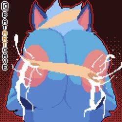 1girls animated anthro batartcave big_breasts bouncing_breasts dewott female furry lactating lactation mizumi_(pyrojey) nipples pixel_art pokémon_(species) pokemon pokemon_(species) tagme