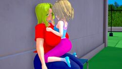 3d big_ass big_breasts big_butt big_hips big_thighs blonde_hair darckanllel eva_(darckanllel) female female_focus female_only hourglass_figure huge_ass huge_breasts huge_butt huge_hips huge_thighs incest lilith_(darckanllel) milf mother mother_and_daughter wide_hips yuri