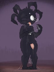 1boy aged_up anthro black_fur chubby chubby_male cub cum cum_on_hand cum_on_hands cum_on_tongue don't_starve don't_starve_together dont_starve dont_starve_together femboy feminine_male fur furry girly humanoid k1ko klei_entertainment male male_focus male_only malesub penis penis_out showing_off slightly_chubby solo spider tagme thick_thighs webber