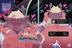 1boy 1girls ahe_gao ambiguous_gender androgynous anthro ass bell_collar big_breasts blonde_hair bottomless_female breasts breasts_on_glass brown_nipples buck_teeth buckteeth choker collar cum cum_in_pussy cum_inside dark_hair deer_girl deer_horns deltarune doggy_style drool drool_on_face drooling english_text enormous_breasts female ferris_wheel freckles from_behind from_behind_position hand_behind_back hand_on_glass heart heart-shaped_pupils heart_eyes human interspecies kris_(deltarune) long_hair loveycherie male_human/female_anthro mind_control nipples noelle_holiday onomatopoeia orgasm partially_clothed partially_nude ring semi_public shadow short_hair shoulder_kiss snowgrave straight text text_box text_bubble thick_thighs tongue tongue_out watch