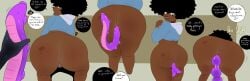 2021 african_female afro ambiguous_pov anal anal_beads anal_insertion anal_toy ass barrybbeesly big_ass bottomless bottomless_female dark-skinned_female dark_skin disembodied_hand female female_only hoodie melissa_(barrybbeesly) pulling_out slug_parasite solo_focus thick_ass unseen_character