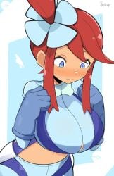 skyla (pokemon) from game freak by jellcaps
