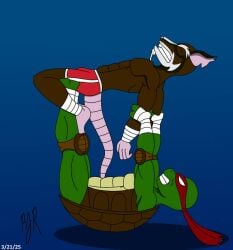 artist_name artist_signature dated father_and_son furry male male_only master_splinter master_splinter_(tmnt_2012) no_sex raphael raphael_(tmnt) romero_special scalie signature teamavalanchemember2 teenage_mutant_ninja_turtles tmnt_2012 wrestling
