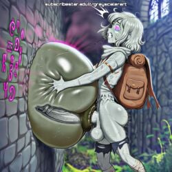 ahe_gao ai_assisted ai_generated anal_sex aphrodisiac aroused ass ass_focus drugging dungeon erection fantasy femboy gas girly girly_boy greyscaler huge_ass male male_bitch mind_break penis petrification pink_gas puffy_anus solo solo_focus stone_skin trap_(disambiguation) world_of_lust:_the_spire