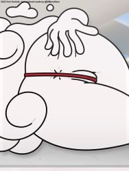 accurate_art_style ass_focus bikini bikini_bottom bikini_top cartoon_network cloud cloud_humanoid elmorestars female fitness fitness_model hand_on_ass milf nipples pussy speech_bubble spread_ass string_bikini text text_bubble the_amazing_world_of_gumball the_wonderfully_weird_world_of_gumball thicc thick_thighs thighs yuki_yoshida