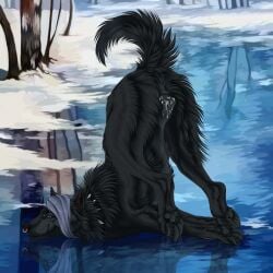 1:1 2024 animal_genitalia animal_pussy animal_vulva anus artist_name ass_up black_anus black_body black_collar black_fur black_pawpads black_vulva bodily_fluids butt_tuft canid canine canine_genitalia canine_pussy canine_vulva cheek_tuft closed_smile collar dated facial_piercing facial_tuft female female_feral feral fur genital_fluids genitals grey_eyes grey_hair hair hi_res ice leg_tuft lying mammal mouth_closed msdeadsoul narrowed_eyes neck_tuft nose_piercing nose_ring on_front outside pawpads piercing pussy reflection ring_piercing septum_piercing septum_ring side_view smile solo spiked_collar spikes text tuft vaginal_fluids vaginal_fluids_on_vulva vulva