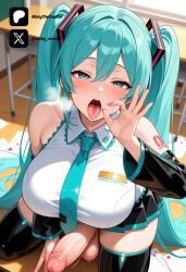 hatsune miku from vocaloid by nickythecreator