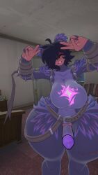 3d bed bedroom big_ass big_breasts big_penis couch door erection espeeyy fortnite fortnite:_battle_royale fully_clothed fully_clothed_futa futa_only futanari open_mouth peace_sign posing raven_team_leader solo solo_futa thick_ass thick_thighs v_sign vrchat vrchat_avatar vrchat_media vrchat_model