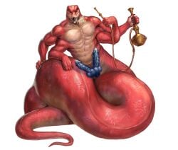 2_penises animal_genitalia animal_penis apode belly bodily_fluids coiling crius draconcopode genital_fluids genitals hemipenes hi_res hookah knot legless limb male male_pred multi_genitalia multi_limb multi_penis muscular naga nhanduc nude penis precum reptile ribbed_penis scalie serpentine smoking snake solo vore