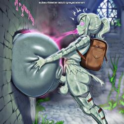 ahe_gao ai_assisted ai_generated anal_sex aphrodisiac aroused ass ass_focus drugging dungeon erection fantasy femboy gas girly girly_boy greyscaler huge_ass male male_bitch mind_break penis petrification pink_gas puffy_anus solo solo_focus stone_skin trap_(disambiguation) world_of_lust:_the_spire
