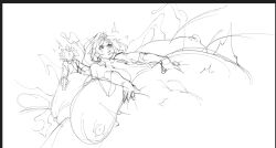 black_and_white bloated bloated_belly breasts bridget cum_in_pussy cum_inside cumflated cumflated_belly cumflation eigaka female giovanna_(guilty_gear) guilty_gear hyper_breasts hyper_cumflation larger_female male orgasm orgasm_face ready_to_pop size_difference sketch small_but_hung smaller_male worried worried_expression