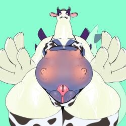 1:1 absurd_res animal_print animal_print_bikini anthro areola balls bikini bodily_fluids breasts breasts_and_teats chastity_cage chastity_device clothing cow_print cow_print_bikini front_view generation_2_pokemon genitals gynomorph hi_res huge_hips huge_thighs hybrid hybrid_pokemon implied_transformation intersex lactating legendary_pokemon legwear low-angle_view lugia miltank nervous nintendo nipple_outline nipples pattern_bikini pattern_clothing pattern_swimwear pokemon pokemon_(species) solo splashyu surprised swimwear teats thick_thighs thigh_highs two-piece_swimsuit udders wide_hips wings