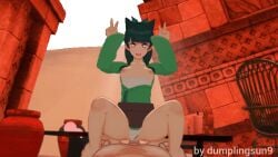 1boy1girl 1female1male 3d animated animated_gif breasts clothed clothing cowboy_shot dumplingsun9 female female_penetrated gif headgear koikatsu male male/female male_penetrating male_penetrating_female maomao_(kusuriya_no_hitorigoto) penetration penis pubic_hair sex straight