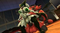 3d anal anal_sex cat_ears catgirl feline futanari generation_7_pokemon generation_9_pokemon green_nipples green_pussy incineroar kabalmystic kabamystic_(style) meowscarada nackey pokemon pokemon_(species) pussy source_filmmaker tagme thick_thighs