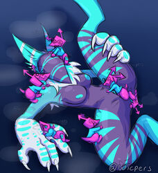 2021 anal anthro blue_body blue_fur blue_nipples breasts claws darkner deltarune female female/female finger_claws fur genitals grey_body grey_fur grinding group hi_res lying macro male male/female micro micro_on_macro multicolored_body multicolored_fur neck_tuft nipples on_back open_mouth oral penetration penile penile_penetration penis_in_pussy pink_body pussy raised_leg rimming sex size_difference smaller_female smaller_male spiral_eyes stripes tongue tongue_out tuft undertale_(series) vaginal_penetration vaginal_penetration video_games virovirokun werewerewire white_body white_fur wicpers