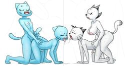 2boys 2futas age_difference anal anal_sex anthro bad_proportions big_breasts blue_fur breasts cartoon_network completely_nude crossover doggy_style eddie_puss femboy foursome futa_mom futa_mommy futa_mother_and_son futa_mother_on_son futa_on_male futa_with_futa futa_with_male futadom futanari girly group group_sex gumball_watterson humanoid incest intersex intersex/male leaking leaking_cum male malesub milf mother mother_and_son mother_puss nicole_watterson nude nude_futanari nude_male parent parent_and_child penetration penis redout sex size_difference son sweat sweatdrop sweating tagme the_amazing_world_of_gumball the_complex_adventures_of_eddie_puss white_background white_fur young zambs