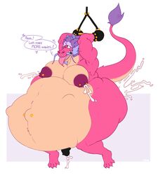 ass belly bondage cum cum_inflation cumflation dragon ejaculation fat_ass fucked_senseless fucked_silly gay hyper hyper_ass hyper_belly long_(wish_dragon) lunion19 male male_only male_pregnancy milk mind_break moobs mpreg muscle musclegut nipples paws pecs penis pink_body pregnant pregnant_male sex_slave wish wish_dragon yaoi