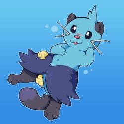 blush dewott female feral feralsoren genitals masturbation nintendo penetration pokémon_(species) pokemon pokemon_(species) pussy shell solo underwater video_games water