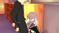 1boy 1boy1girl 1girls 3d animated blowjob danganronpa danganronpa_2:_goodbye_despair fellatio female fuyuhiko_kuzuryuu koikatsu kuzupeko male male/female no_sound oral oral_penetration oral_sex pekoyama_peko sex straight straight_hair video