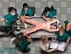 3d 3d_(artwork) bondage experiment female fetish helpless hospital humiliation mad_scientist medical naked nude nude_female penetrable_sex_toy penetration rape restrained restrained_arms science_fiction semen semen_on_body semen_on_lower_body skyler-rogue slave