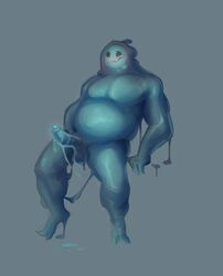 1boy 2021 badlemon balls blue_balls blue_body blue_glans blue_penis epic_games erection fortnite genitals glans goo_creature goo_humanoid hi_res holding_penis humanoid humanoid_genitalia humanoid_penis male male_only nude penile penis rippley simple_background slurp_(fortnite) solo video_games