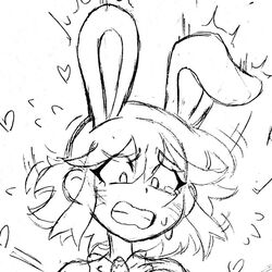 bunny_ears implied_sex jennlumm kill_la_kill matoi_ryuuko scared sketch