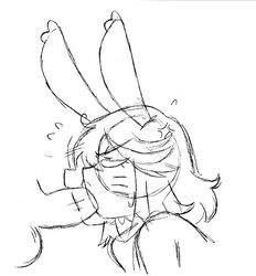 annoyed blowjob bunny_ears fellatio jennlumm kill_la_kill matoi_ryuuko sketch