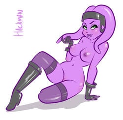 alien blush boots eyelashes female gloves green_eyes hackman large_breasts purple_skin solo star_wars text thighhighs twi'lek white_background