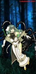 1girls ambiguous_penetration bare_legs bondage breasts corruption dress elbow_gloves female femsub fire_emblem fire_emblem_echoes:_shadows_of_valentia fire_emblem_gaiden forest gloves green_eyes green_hair high_heels large_breasts lobotomist long_hair mind_control nintendo nipples open_mouth parasite rape slime tatiana_(fire_emblem) tentacle tentacle_rape tentacles_under_clothes torn_clothes transformation