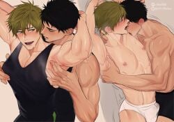 bara free! gay makoto_tachibana male male_focus male_only muscular muscular_male riffraffhellyea sosuke_yamazaki sousuke_yamazaki tachibana_makoto yamazaki_sagaru yamazaki_sosuke yaoi