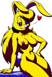 ai_generated female furry jazz_jackrabbit_(series) lori_jackrabbit self_upload