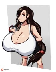 1girls breasts cleavage deep_cleavage final_fantasy final_fantasy_vii huge_breasts hyper_breasts lucy_fuchs tagme tank_top tifa_lockhart