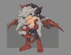1boy 1girls black_arms_(sonic) demon demon_tail demon_wings female genderswap_(mtf) gold_eyes looking_pleasured male purple_hair r18 reverse_suspended_congress rule63 rule_63 silver_the_hedgehog silvia_the_hedgehog sonic_(series) sonic_fan_characters sonic_oc sonic_the_hedgehog_(series) tail tail_wrapped_around_leg two_tone_body
